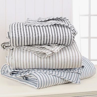 Levtex Home Tobago Stripe Blue Quilt Set with Shams