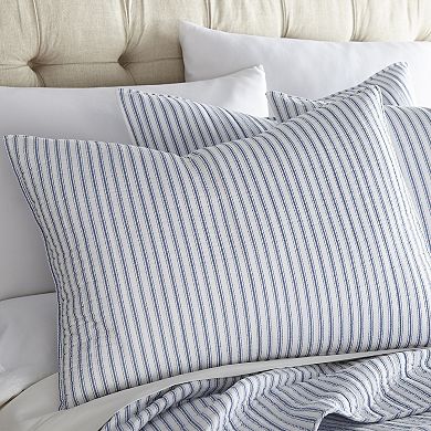 Levtex Home Tobago Stripe Blue Quilt Set with Shams