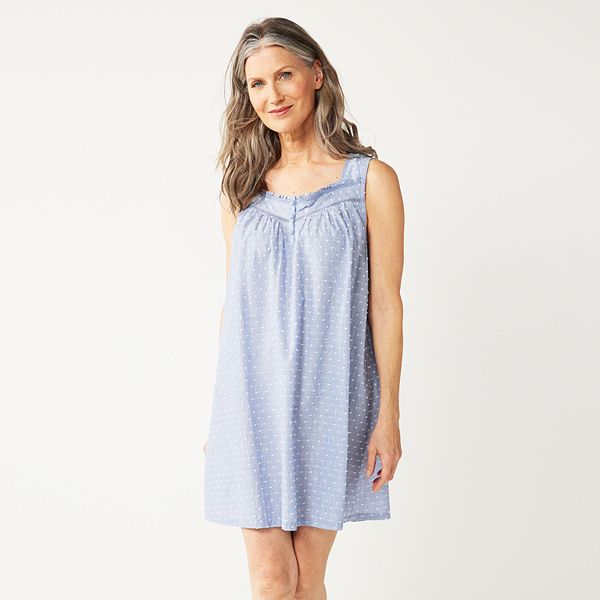 Womens Croft And Barrow® Cotton Woven Nightgown