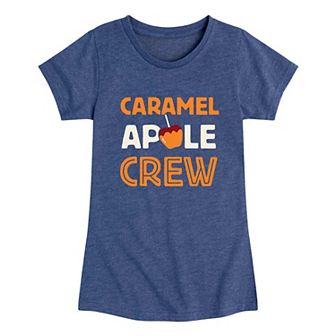 Girls 7-16 Fall Caramel Apple Crew Graphic Tee