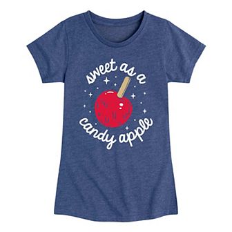 Girls 7-16 Fall Sweet As A Candy Apple Graphic Tee