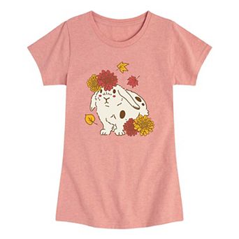 Girls 7-16 Fall Bunny Graphic Tee