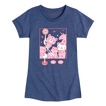 Girls 7-16 Cute Claw Machine Toy Graphic Tee