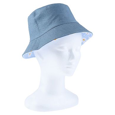 Lot De 2 Chapeaux Bucket Réversibles Homme - Taille M/L - Tissu Et Chambray