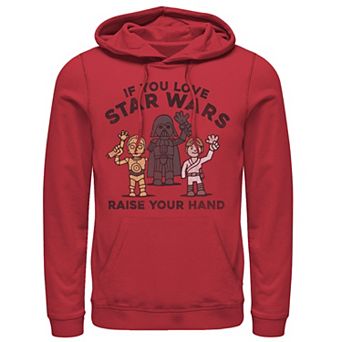 Men's Star Wars Raise Your Hands Doodle Sketch Hoodie