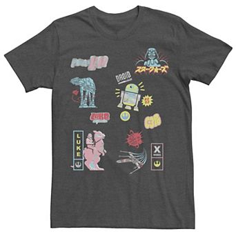 Men's Star Wars Icon Glitch Array Tee