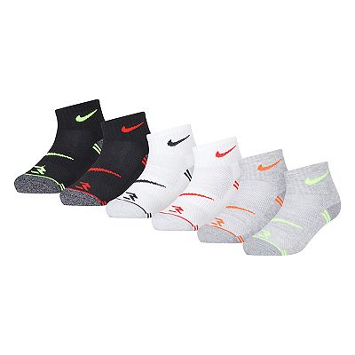 Boys Nike 3BRAND 6-Pack by Russell Wilson Ankle Socks