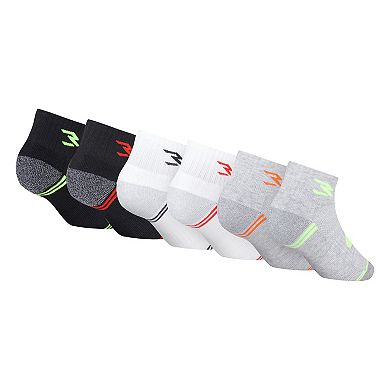 Boys Nike 3BRAND 6-Pack by Russell Wilson Ankle Socks