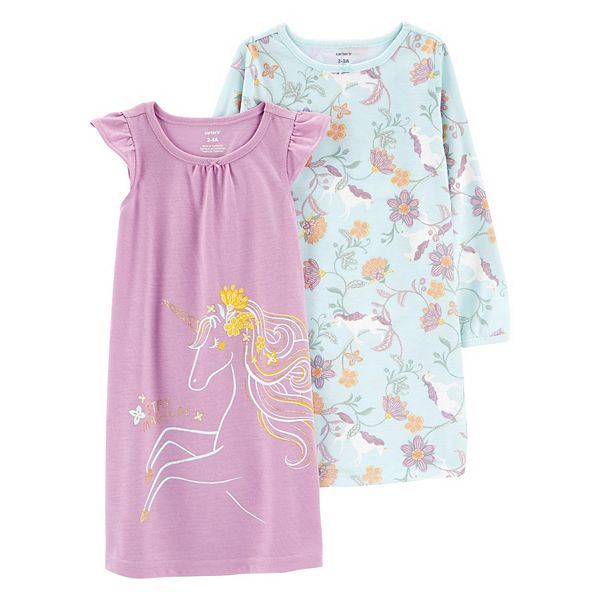Girls 414 Carter's 2Pack Nightgowns