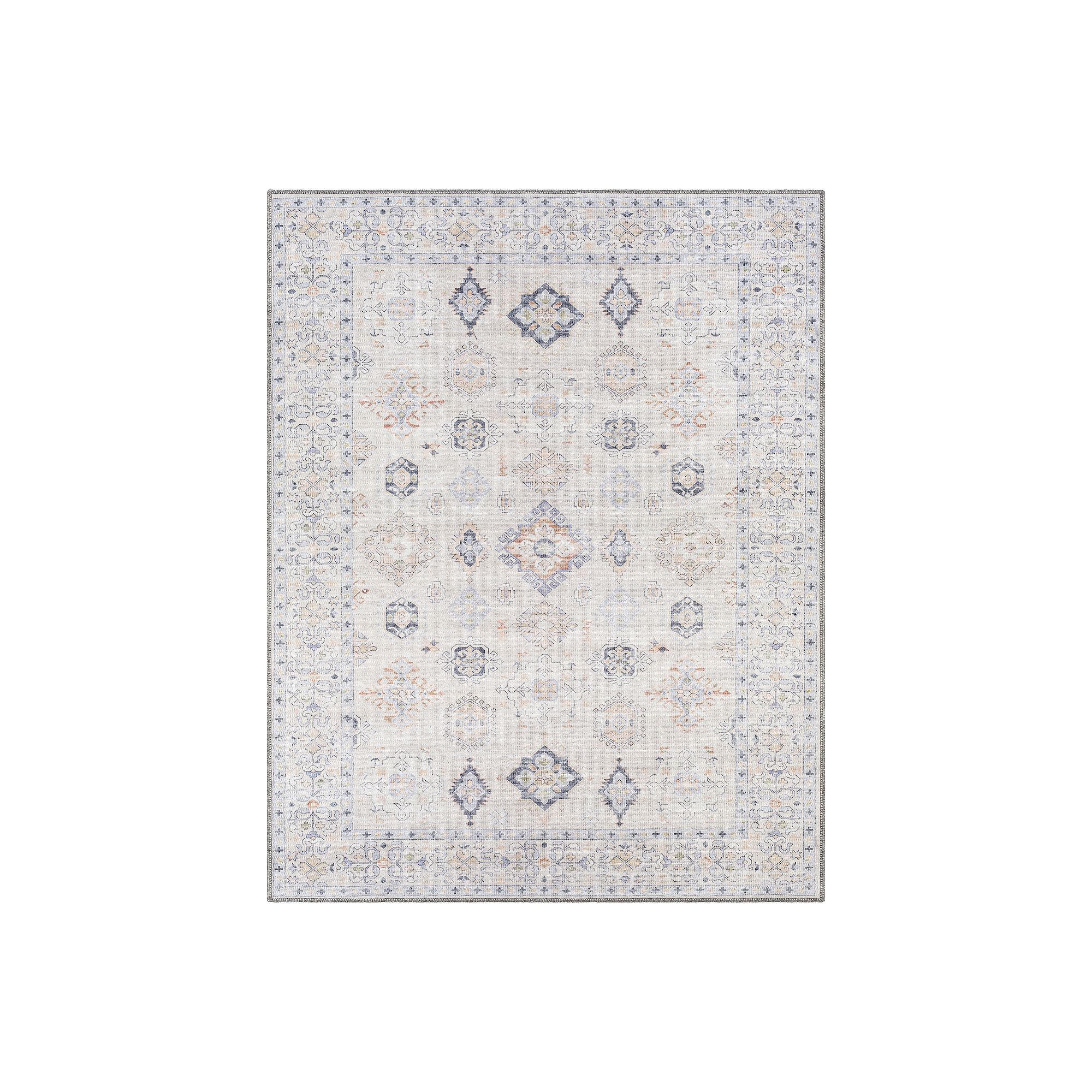 Decor 140 Abbott Traditional Washable Area Rug, Burnt Orange