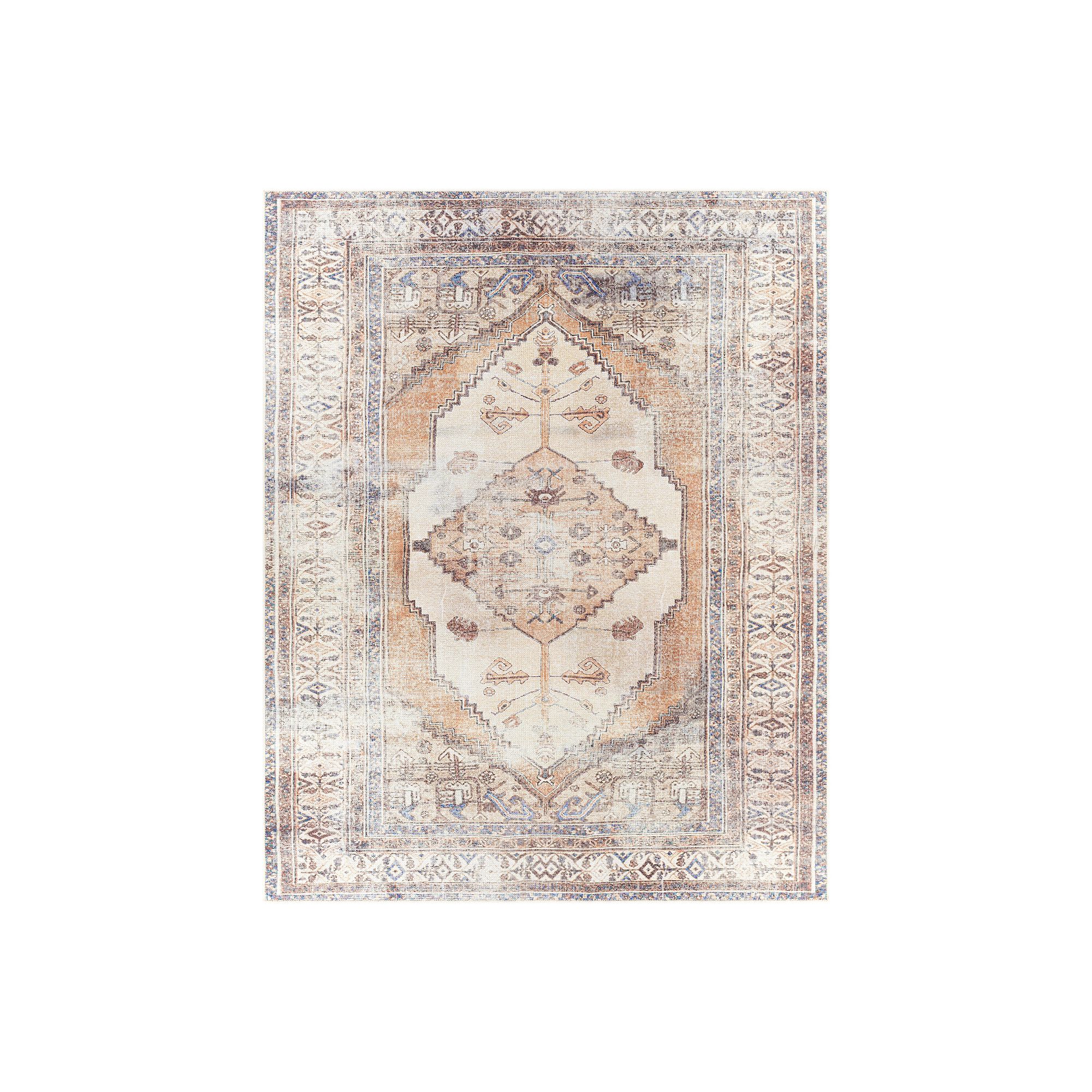 Decor 140 Benedict Traditional Washable Area Rug, Brown