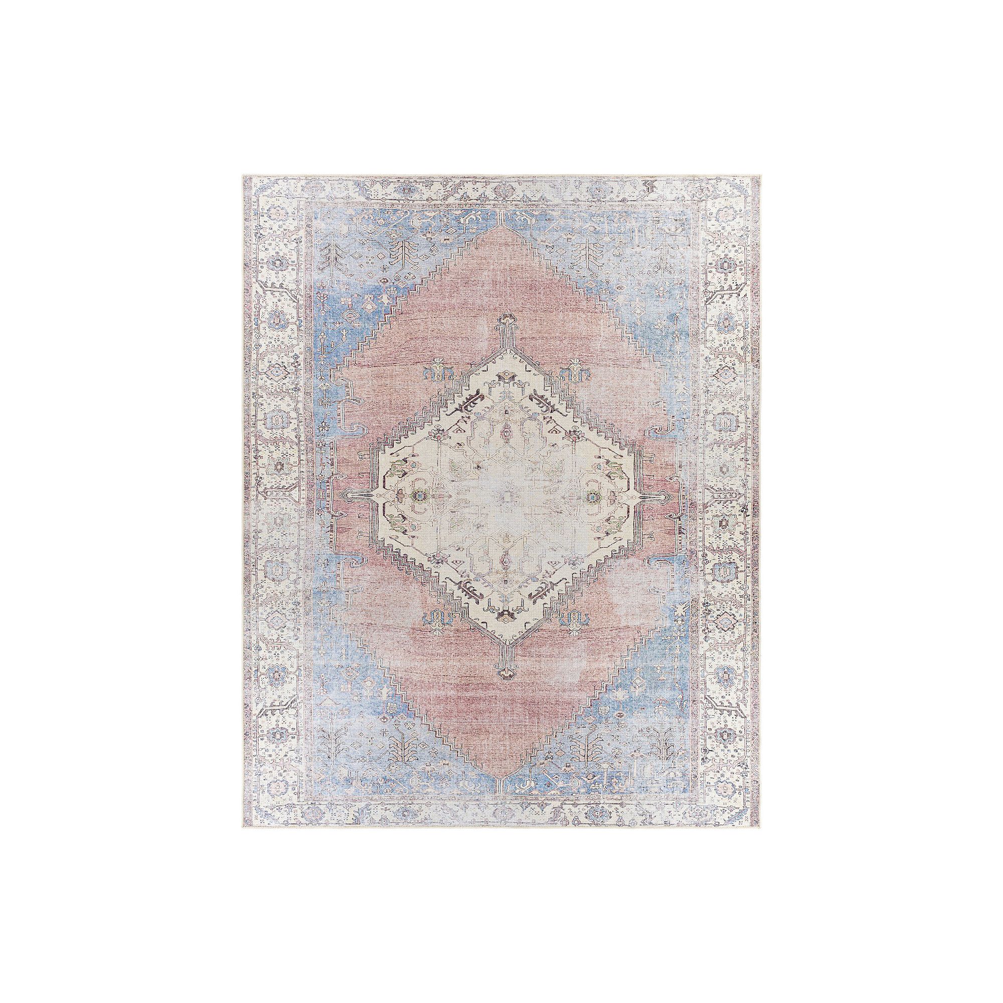 Decor 140 Amelie Traditional Washable Area Rug, Ivory