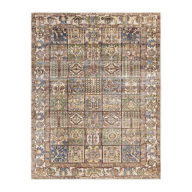 Decor 140 Andres Traditional Washable Area Rug, Blue, 5X8 Ft