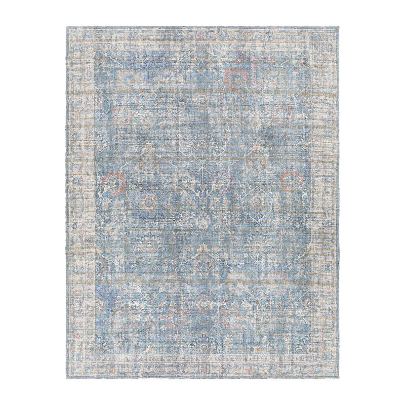 Decor 140 Ares Traditional Washable Area Rug, Blue, 3X12 Ft