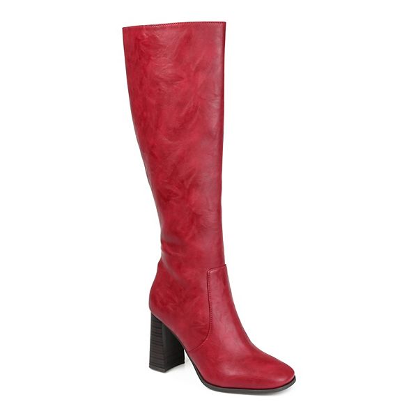 Journee Collection Karima Women's Knee-High Boots - Red (10 WC)