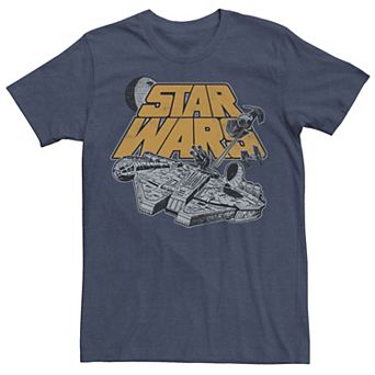 Men's Star Wars Millennium Falcon Star Ship Graphic Tee