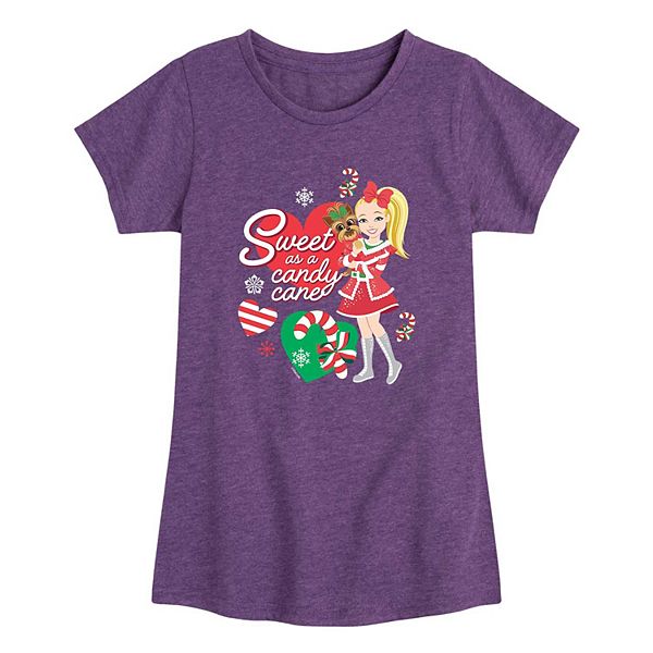 Girls7-16 JoJo Siwa Sweet As A Candycane Tee