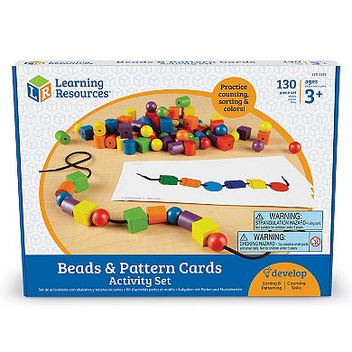 Learning Resources Beads & Pattern Card Set