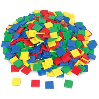 Learning Resources Square Color Tiles, Set of 400