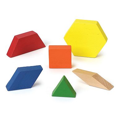 Learning Resources 1 cm Wooden Pattern Blocks, Set of 250