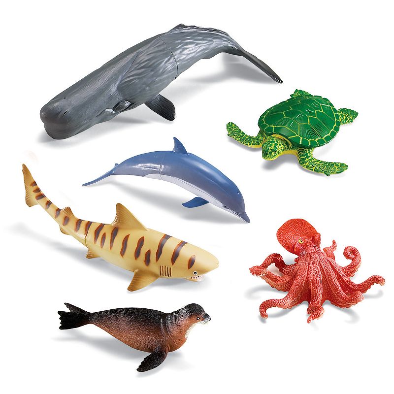 Learning Resources Jumbo Ocean Animals Set, Multicolor