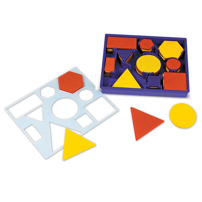 Learning Resources Attribute Blocks Desk Set, Multicolor