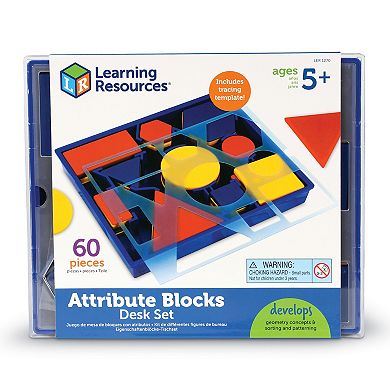 Learning Resources Attribute Blocks Desk Set