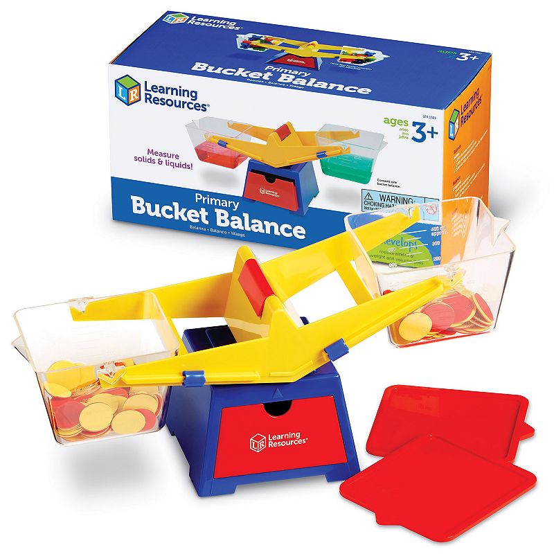 Learning Resources Primary Bucket Balance, Multicolor