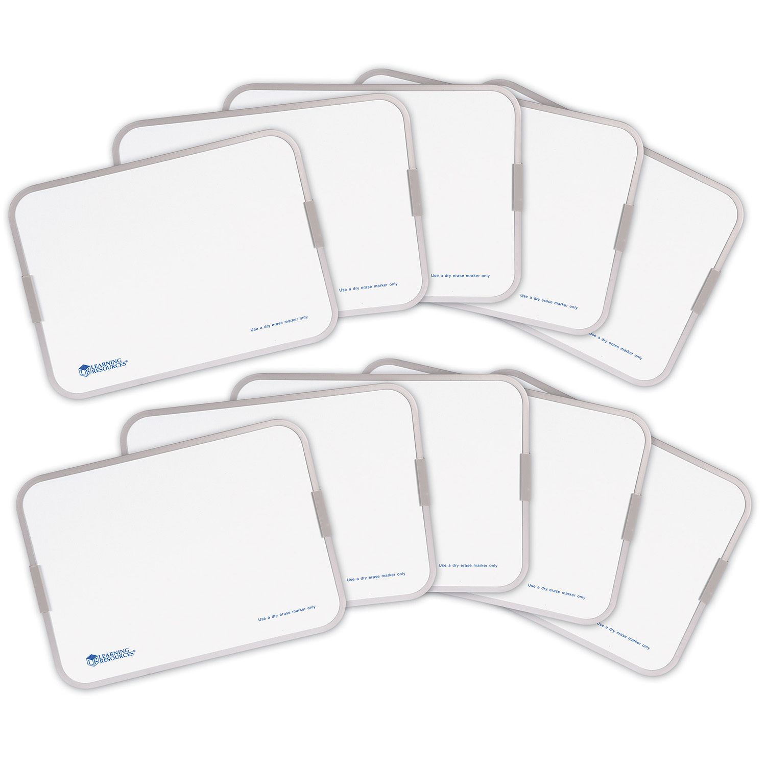 Image for Learning Resources Magnetic Double-Sided Dry-Erase Boards, Set of 10 at Kohl's.