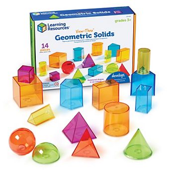 Learning Resources View-Thru Geometric Solids Set