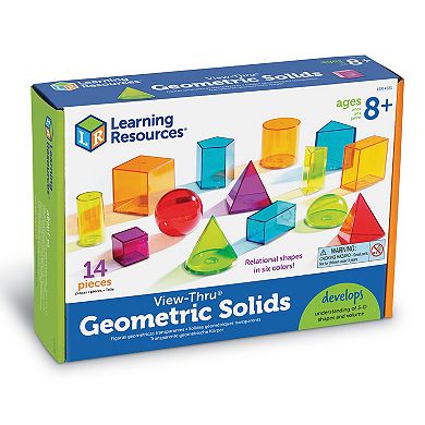 Learning Resources View-Thru Geometric Solids Set