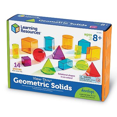 Learning Resources View-Thru Geometric Solids Set