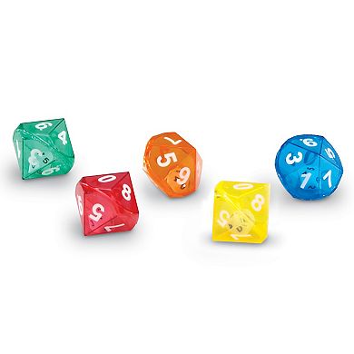Learning Resources 10-Sided Dice in Dice Set