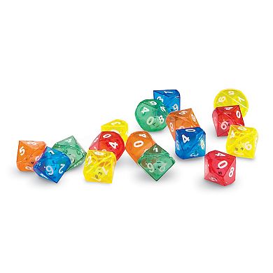 Learning Resources 10-Sided Dice in Dice Set