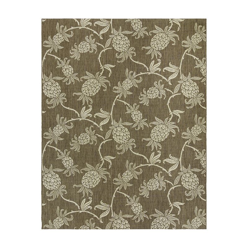 Reyn Spooner Aloha Welcome Havana Sand Area Rug, Brown, 9X13 Ft