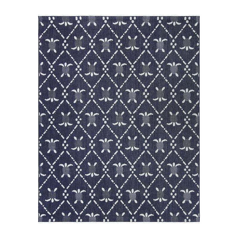 Reyn Spooner Royal Honu Area Rug, Blue, 9X13 Ft