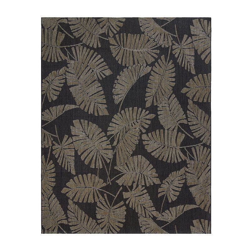 Reyn Spooner Lua'Ehu Black Havana Area Rug, 9X13 Ft