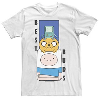Men's Cartoon Network Adventure Time Finn Jake BMO Best Buds Tee