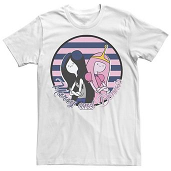 Men's Cartoon Network Adventure Time Marcy And Bonnie Striped Portrait Tee