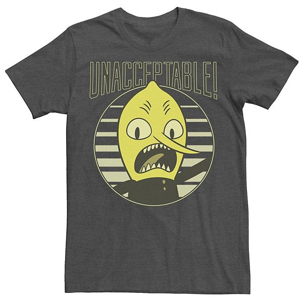 Men's Cartoon Network Adventure Time Lemongrab Unacceptable Tee