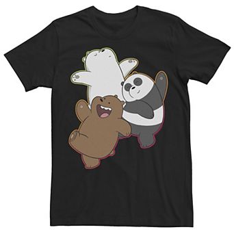 Men's Cartoon Network We Bare Bears Dancing Gradient Outline Tee