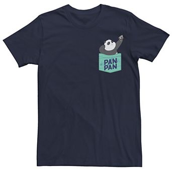 Men's Cartoon Network We Bare Bears Pan Pan Faux Pocket Tee