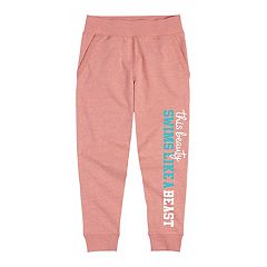 Girls Pink Sweatpants Kids Pants