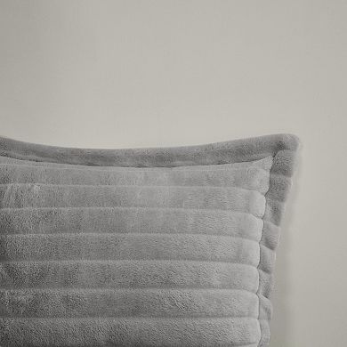 Madison Park Eve Faux Fur Down-Alternative Comforter Set with Shams