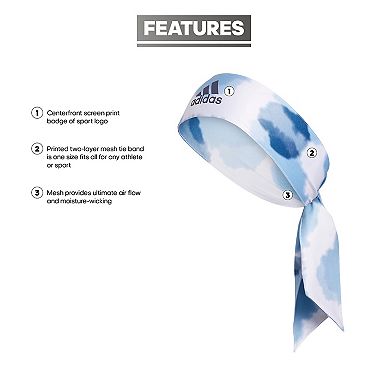 adidas Alphaskin Printed Tie Headband