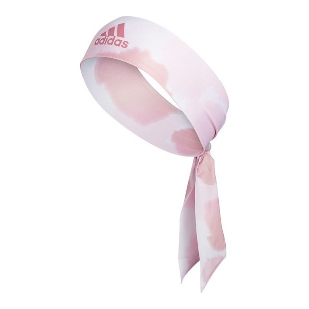 Pink adidas tie headband best sale