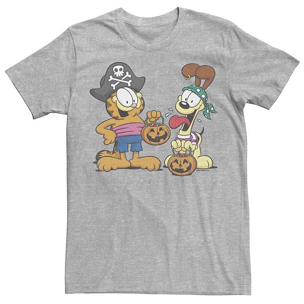 Men's Garfield And Odie Pirate Costumes Tee
