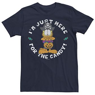 Men's Garfield "I'm Just Here For The Candy" Tee