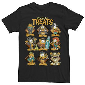 Men's Garfield Different Costume Graphic Tee