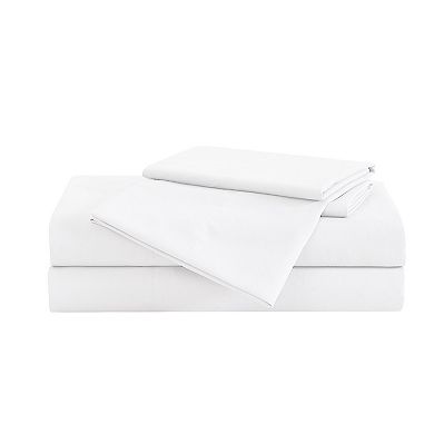 London Fog Garment Wash Solid Sheet Set with Pillowcases